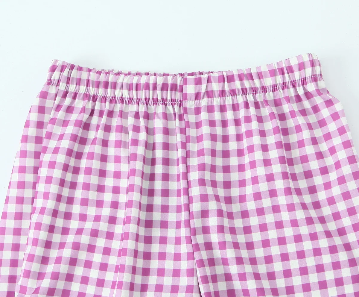 Pantalones elegantes con lazo y cordones para Mujer, pantalón Retro de cintura alta y elástica, a la moda, 2024