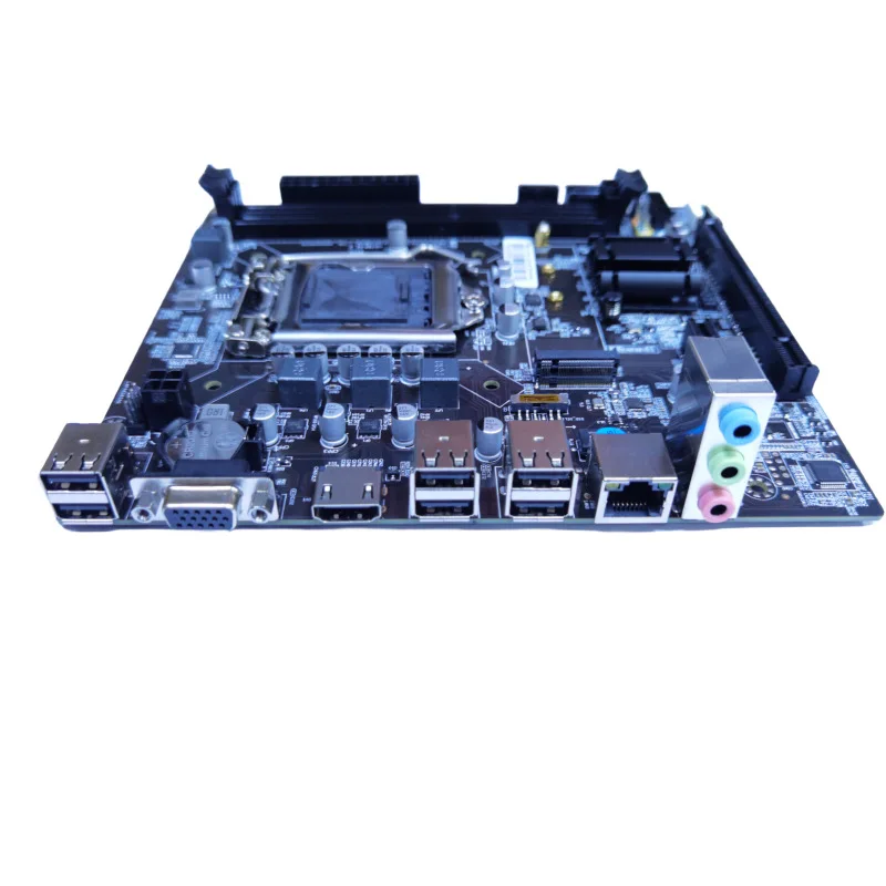 For 2Pcs New H61 Desktop Motherboard LGA1155 Socket DDR3 Support I3 I5 CPU For DNF Gaming Mining Host
