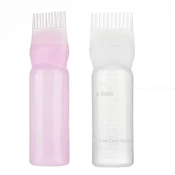 Plastic Applicator Bottles with Teeth Thickened Hair Dye Bottle Dry Cleaning Scalp Applicator Botella Spray Friseur Hair Salon