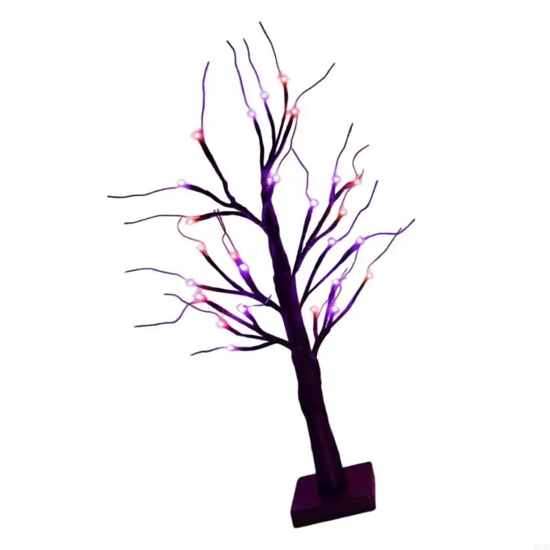 Beleuchteter LED-Kunststoff-Halloween-Baum-Ornament, batteriebetrieben, USB-betrieben, Festival-Dekoration für Zuhause B03E – Detail 3