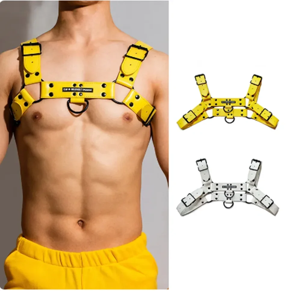 

Нагрудный ремень для мужской одежды для танцев на пилоне, одежда для взрослых для ночных клубов и баров, одежда для гоу-гоу танцовщиц, джазовая танцевальная одежда, наряд для вечеринок и рейвов для мускулистых мужчин yj657