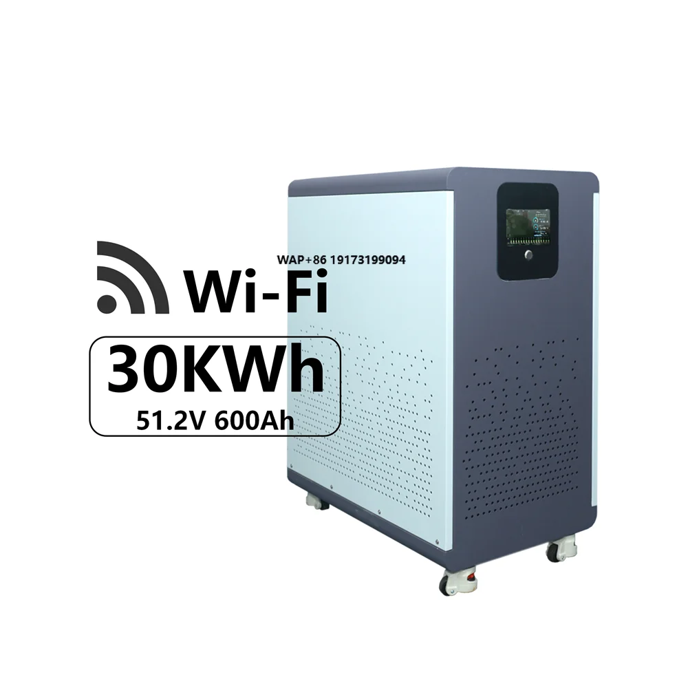 Hybrid Off Grid Home Solar Power Floor Type Energy Storage System 48V 600Ah 30Kwh Lifepo4 600Ah Lithium Inverter Battery Pack