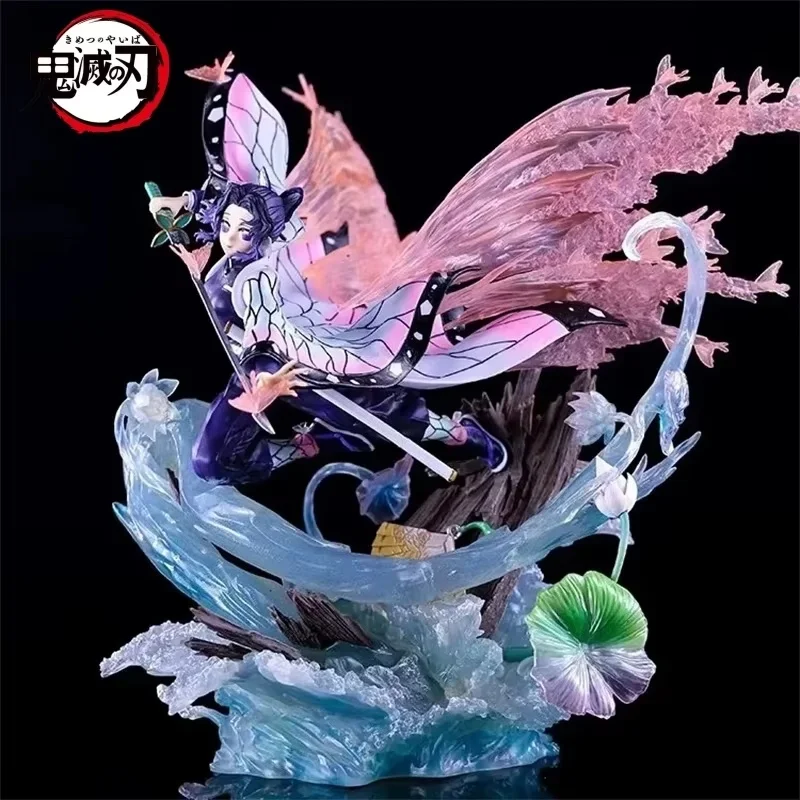 New 31cm Anime Character Demon Slayer Double Headed Statue Static Decoration Desktop Scene Boxed Model Collection Statue Toy Gif