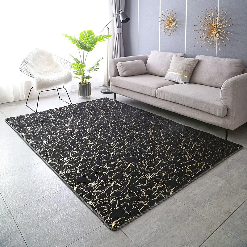 Black Non-slip Bathmat 40x60cm 50x80cm 60x90cm 80x120cm Oversized Luxury Fluffy Thick Shaggy Rug Carpet коврик для ванной 바닥 깔개