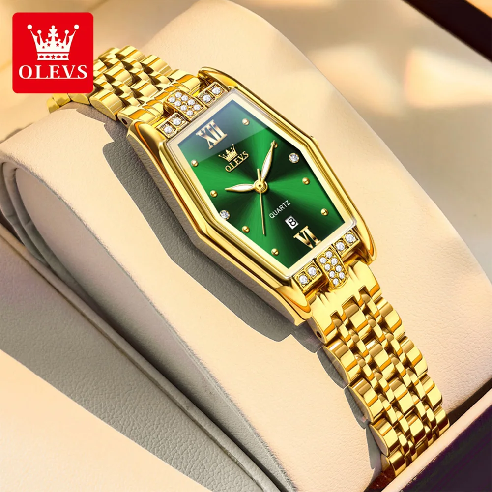 

OLEVS 3699 Women Watches Fashion Original Quartz Watches Waterproof Luminous Stainless Steel Wristwatch Gifts For Women New