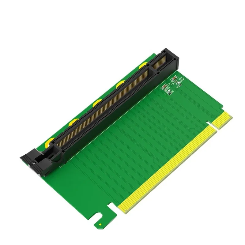 Suitable for PCI-E x16 reverse steering card PCIe 16x 3.0 adapter card test card height increase, height 61.80mm