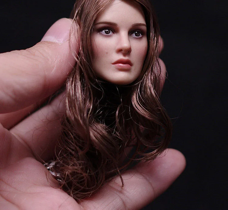 KIMI Đồ Chơi 1/6 Quy Mô Gợi Cảm Nổi Tiếng Người Mỹ Nữ Diễn Viên Natalie Portman PVC Đầu Điêu Khắc Chạm Khắc Hình Mẫu Cho 12 Inch Da Ôm Da cơ Thể