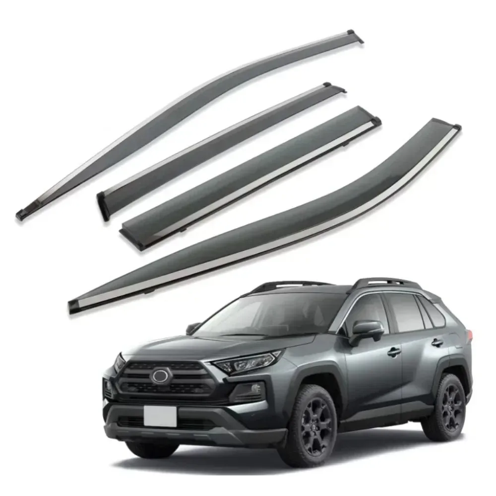 4PCS Side Window Vent Visor Set for Toyota Rav4 2020 2021 2022 2023 Car Accessories Rain Guards Window Visors Vent Deflector