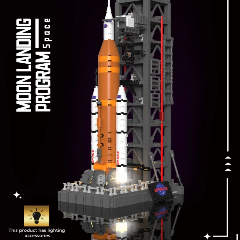 

Hot Mini Soviet Union Space Launch System Rocket with Launch base Building Blocks Compatible Aerospace Modular Technology Toys