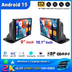 9/10 Inch Carplay Android 15 Car Radio Multimedia Navigation gps For Instrument Panel Universal Truck 2 din Autoradio Stereo DVD
