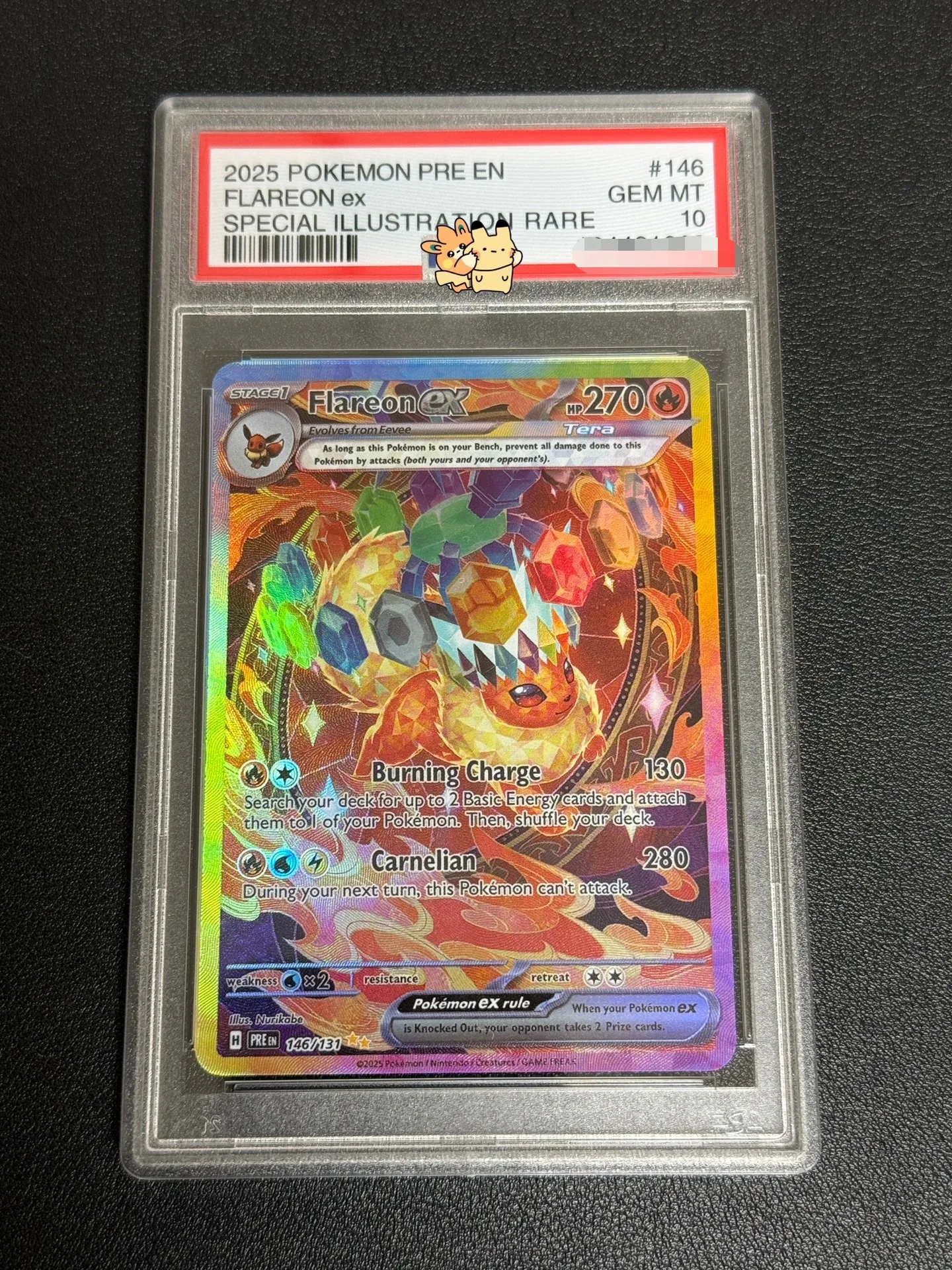 Pokemon Japanese S-P Fa Cramorant Pokemon Card Stamp Box Uthentication Grading 10 Card Toy Gift