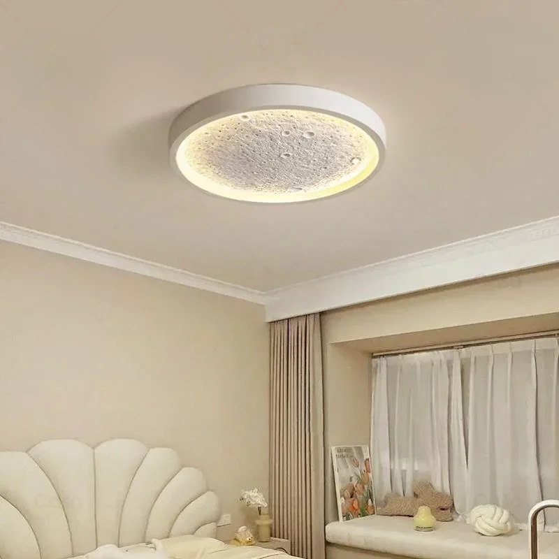 Modern Nordic Style Warm Light Ceiling Light Suitable For Bedrooms Corridors And Studies Three-color Light Changes
