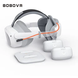 BOBOVR-Twin Battery Upgrade Combo, Pico 4 PRO, VR Headset, Bateria Dupla, Potência de Recirculação, Pico 4 Pro Acessórios