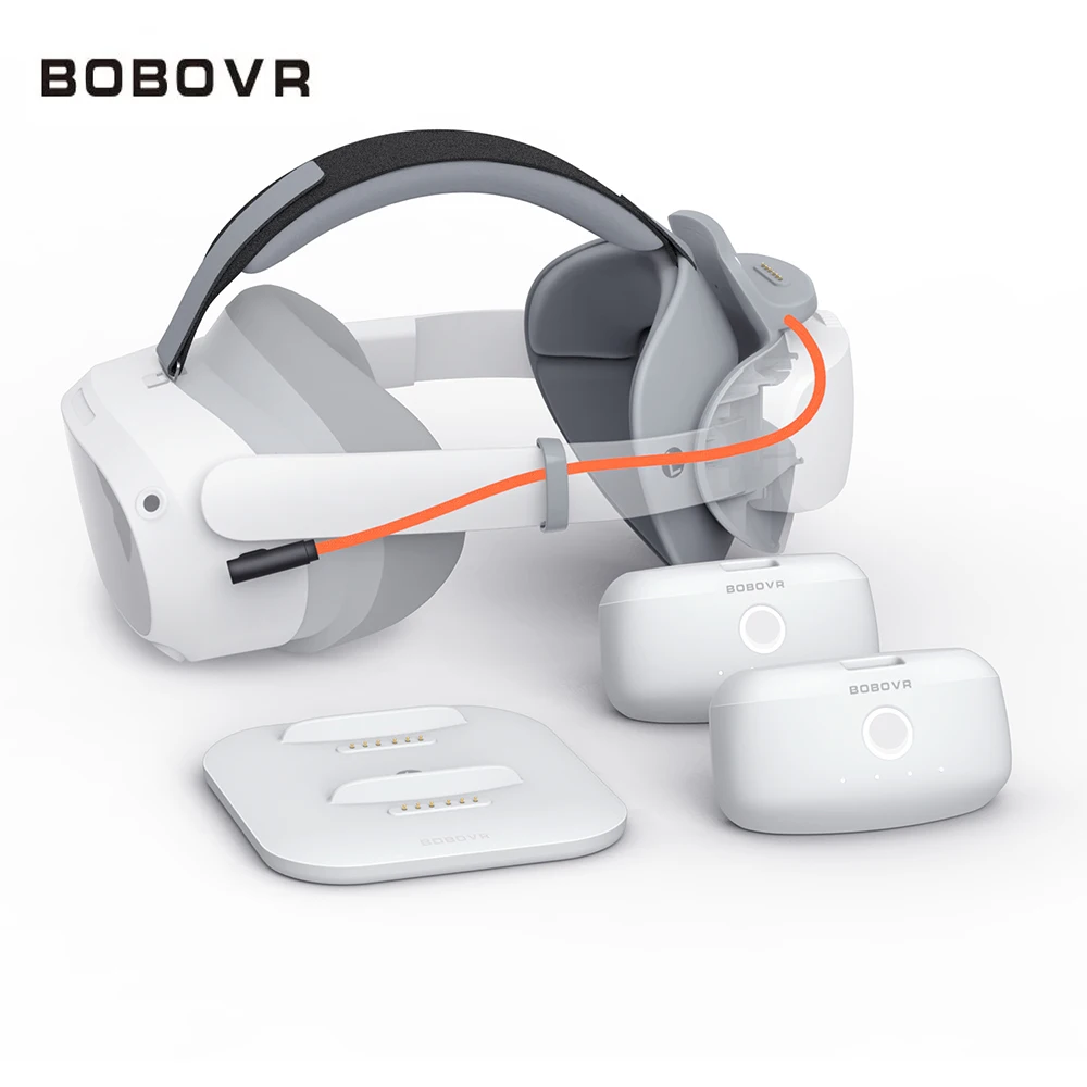 BOBOVR P4 Twin Battery Upgrade Combo for Pico 4 PRO VR Headset Dual Battery Pack Recirculating Power for Pico 4 pro Accessories