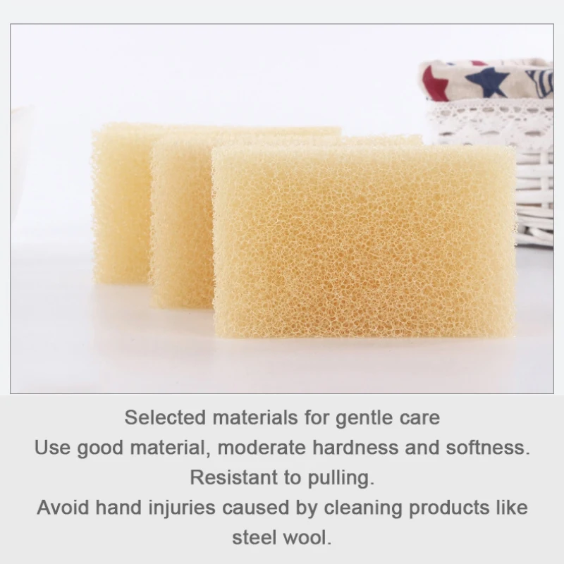 Imitation Loofah Dish Sponge Kitchen Clean Decontamination Non-Oil Dishwash Cotton Brush Pot Sponge Wipe Kitchen Clean Supplies