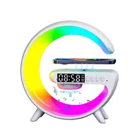 G Shape Musical Speaker Table Led light Bt Music Bedside Lamp With Fast Wireless Charger Sunrise Alarm Clock And Wake Up Lamp