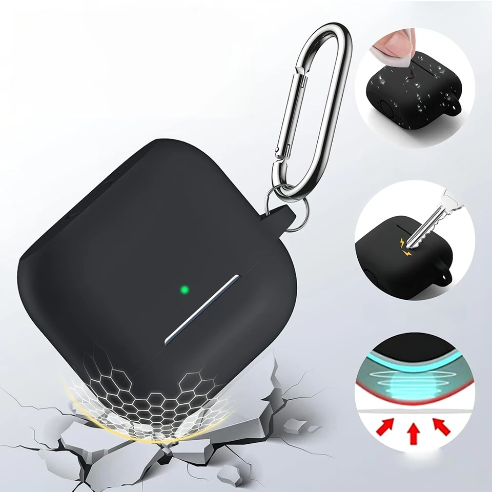 Kit de funda para Apple Airpods 4, accesorios para audífonos, cubierta protectora de silicona suave para Apple air pods 4 5