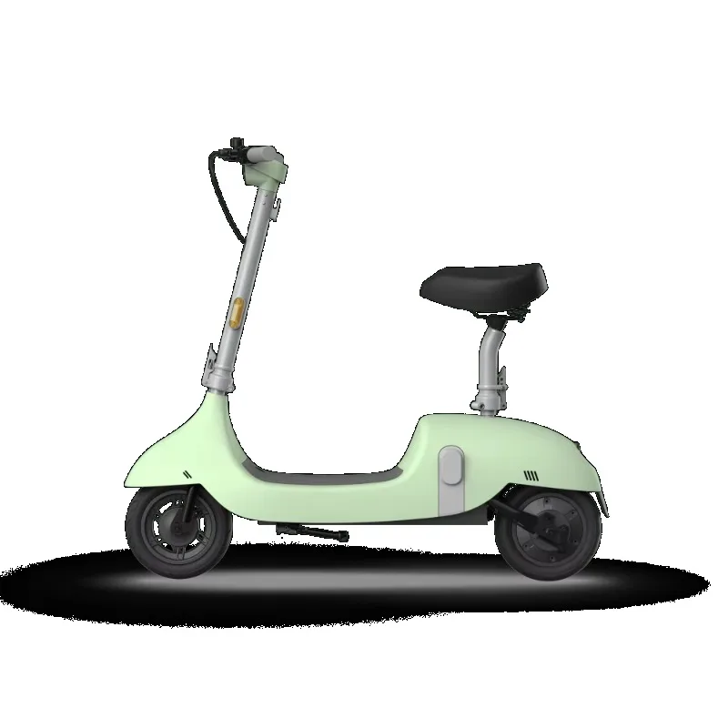 Scooter elétrico verde, assento dobrável, alcance de 35 milhas, velocidade máxima, pneus de 8 e 10 polegadas, carga máxima de 120 kg