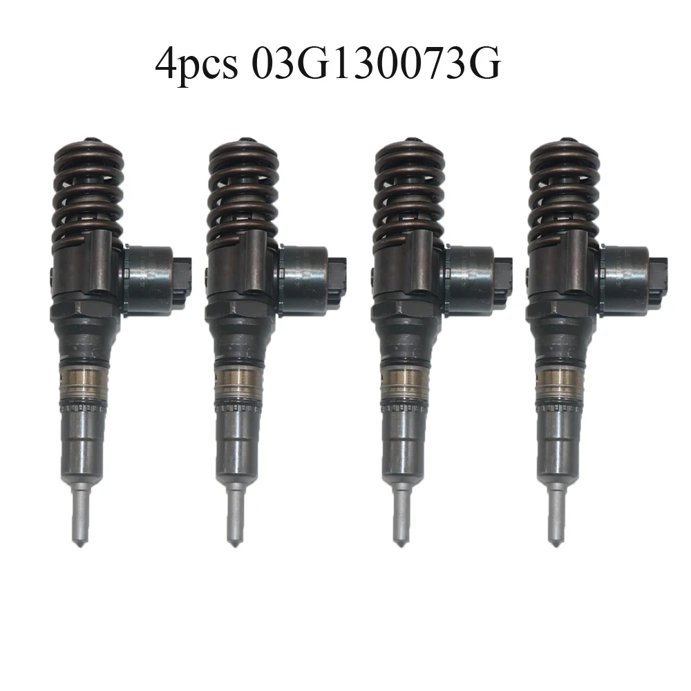 

4pcs 03G130073G 0414720404 Fuel Injector for VW Audi A3 A4 A6 Mitsubishi Grandis Seat Altea Skoda 2.0 03G130073GX 0986441516