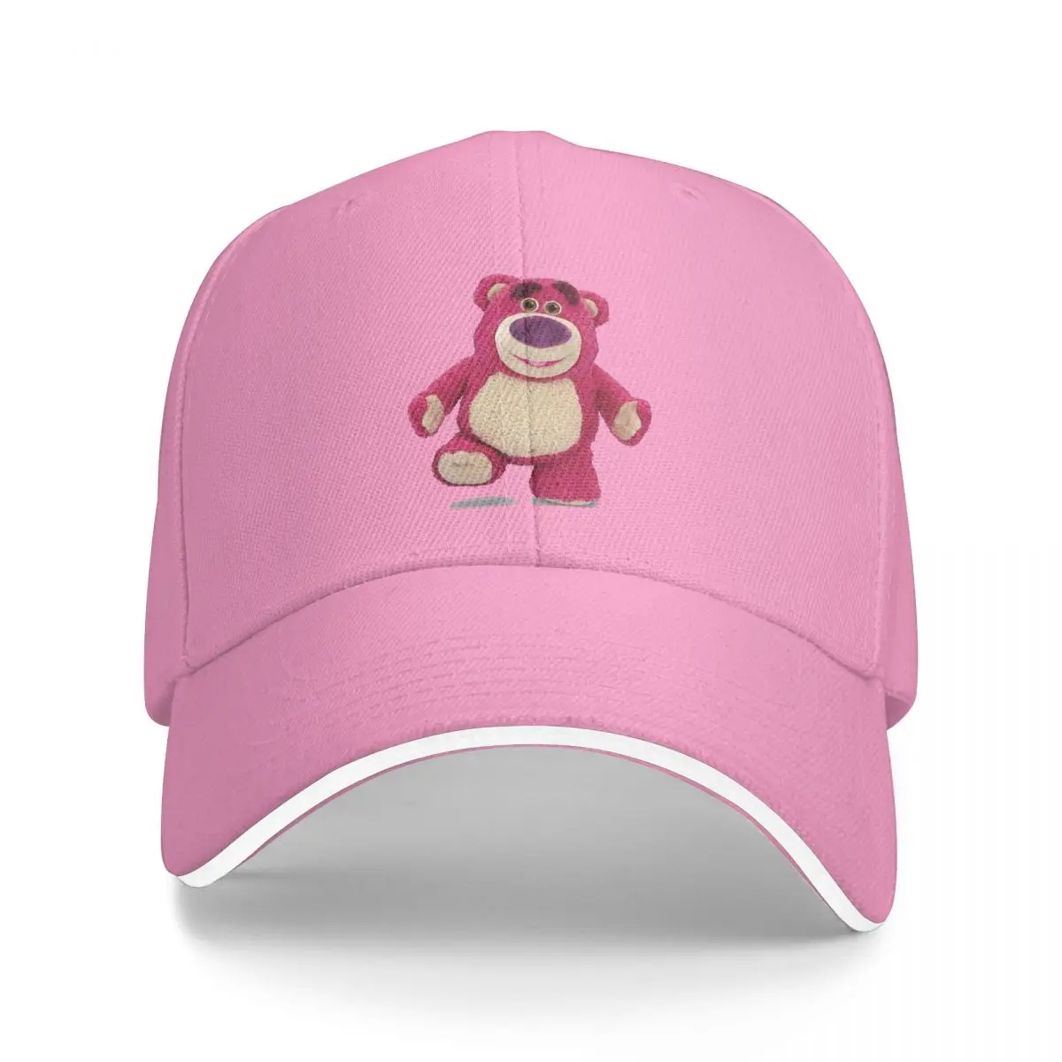 Washed Men's Baseball Cap Cute Bear Trucker Snapback Caps Dad Hat Disney Toy Story Lotso Golf Hats