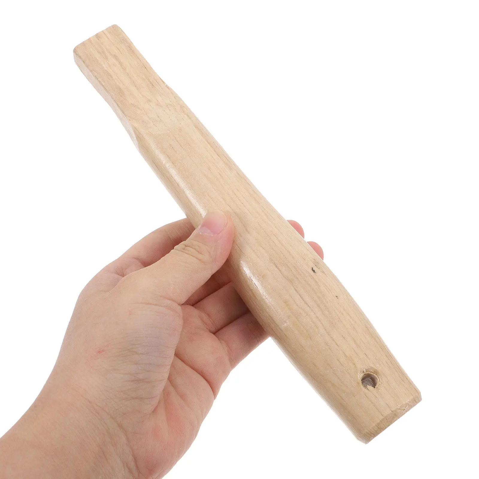 2Pcs Wooden Hickory Hammer Handle Replacement Ergonomic Wood Axe Handle Grip for Carpenter Heavy Duty Repair Work