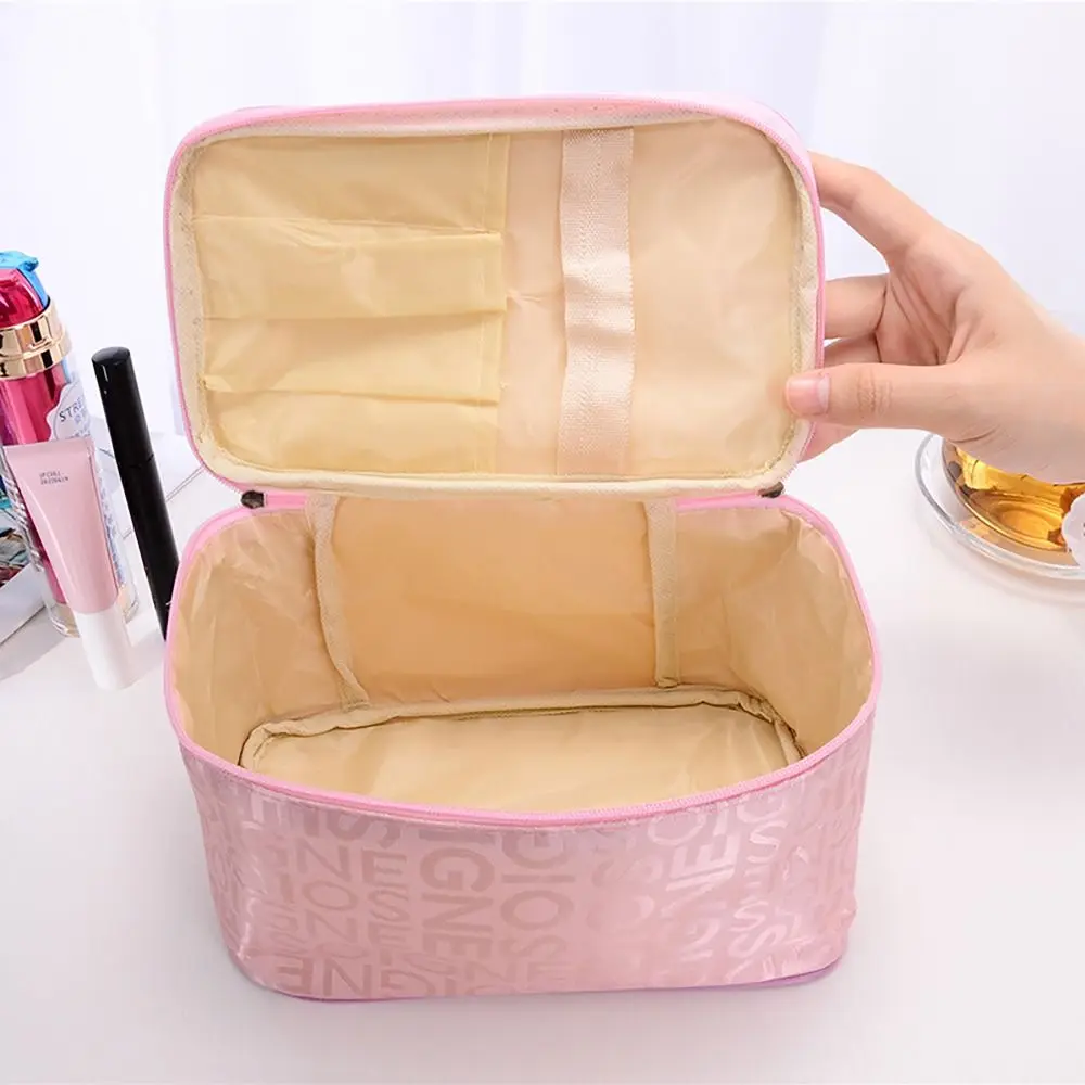 Portable Storage Organizer Makeup Bag Large Capacity Waterproof Toiletry Handbag Makeup Accessory Travel Cosmetic Bag Travel