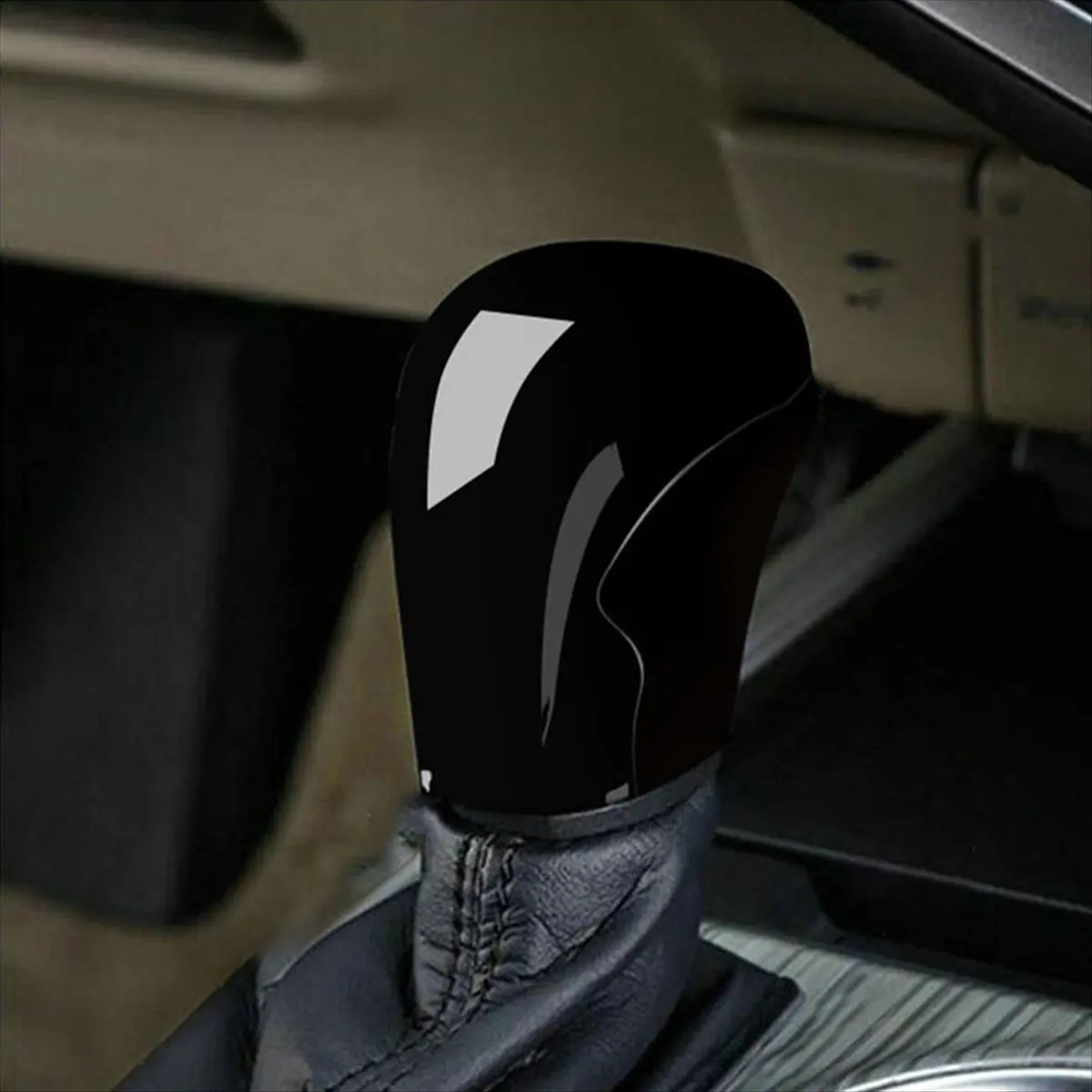 Super Sale Interior Accessories Car Gear Head Shift Knob Cover Handball Trim Sticker for Toyota Corolla Cross 19-2023 Glossy B
