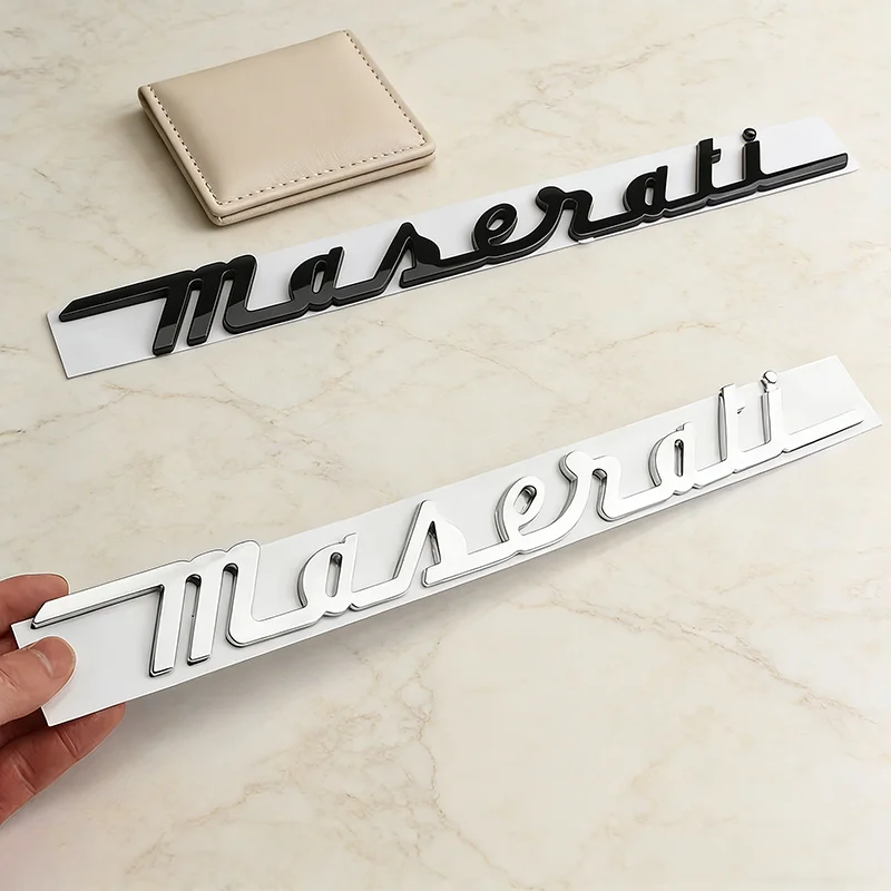 Pegatinas con letras para el maletero trasero del coche, ABS, para Maserati Levante Ghibli Gran Quattroporte Gransport Turismo GT GC