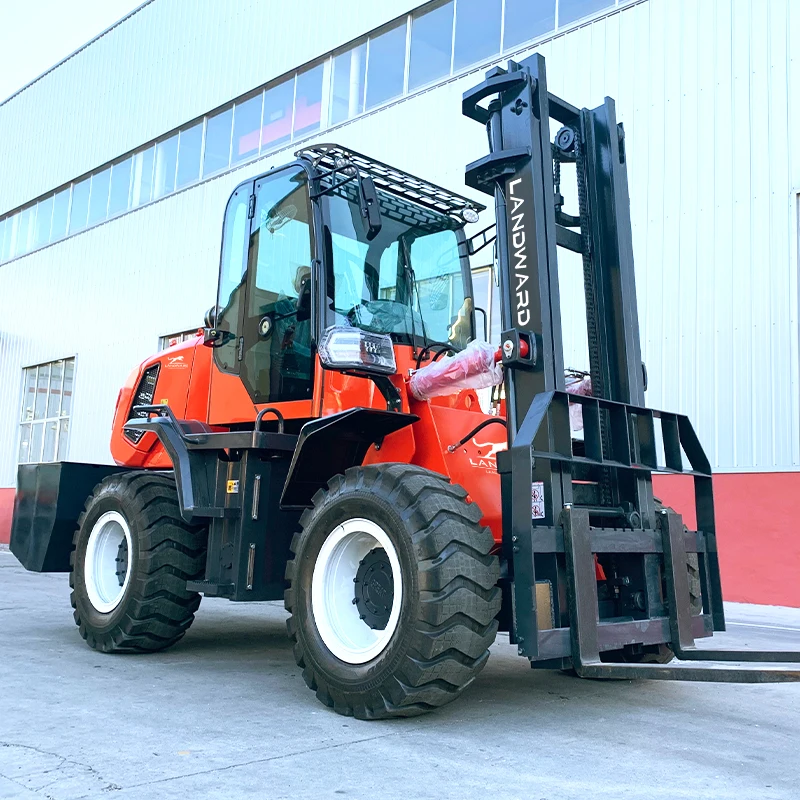 High Quality Made In China Industrial Material Transportation Integrated Off-Road Forklift 4000 KG All Terrain Customized Sale