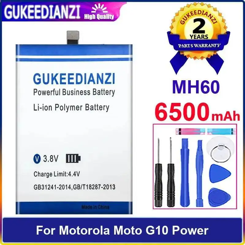 

Аккумулятор мобильного телефона для Motorola Moto G10 Power 6500 мАч Прочный MH60 Высокоэффективный