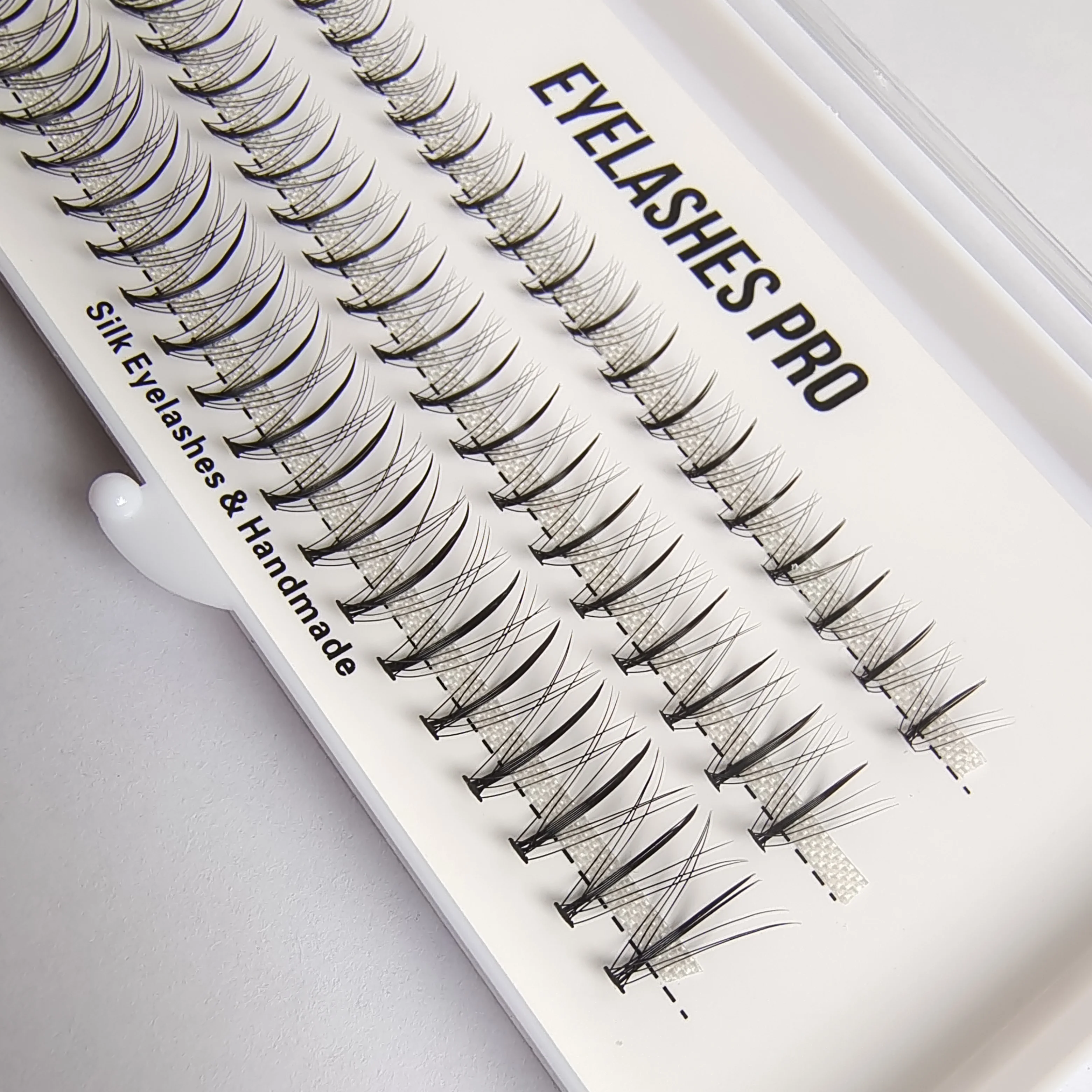 wispy lashes DIY Hand Made Eyelash Extension Segmented Flase Lashes Dramatic Lash Bundles Soft Ribbon Strip Eyelashes Makeup La