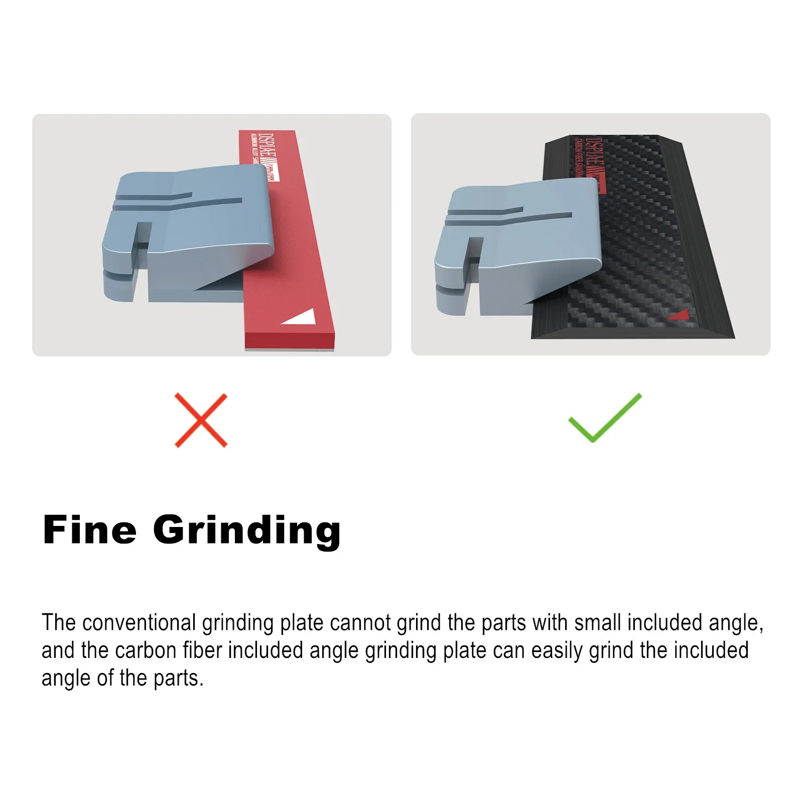 Dspiae-Carbon Fiber Grinding Plate, Modelo Militar Fazendo Ferramenta, Montagem Retrofit Gundam, Hobby, DIY