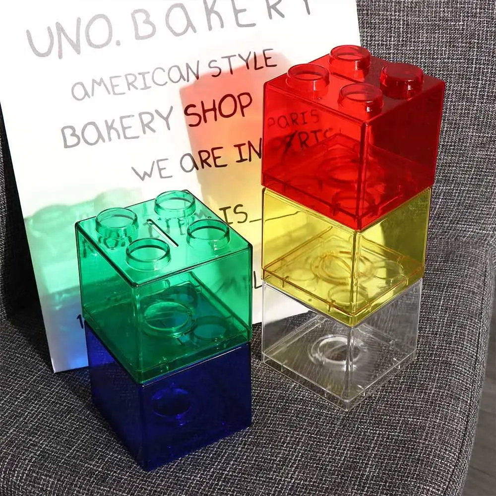 Bunte Baustein-Spardose, Lustige Münz-Sparbox für Kinder Jungen Mädchen, Aufbewahrungsbox für Kleingeld