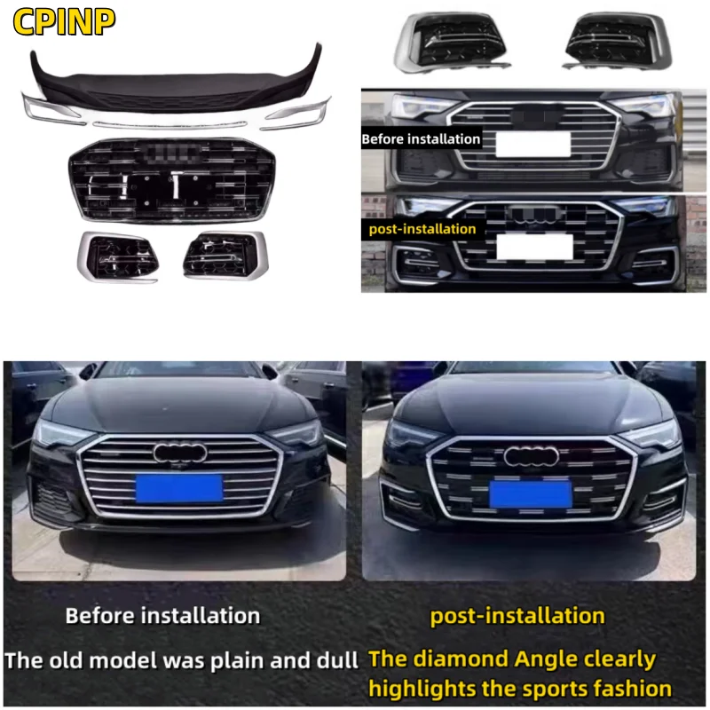 

Applicable to for Audi 2019-2022 to 2023 new front and lower middle nets