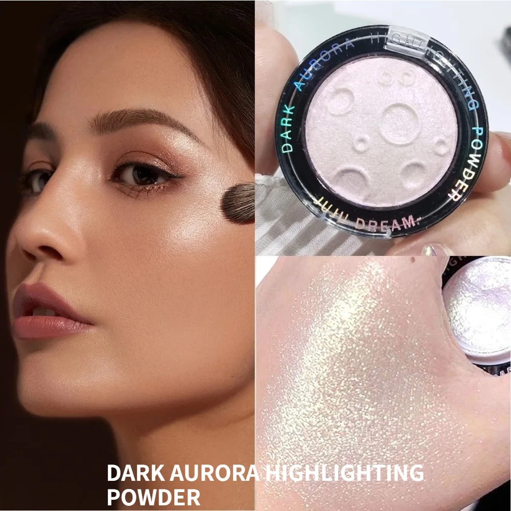 5 Shades 3D Highlighter Powder Moon Glow Face Eyes Body Contour Brighten Unisex Skin Safe Certified Makeup - view 2