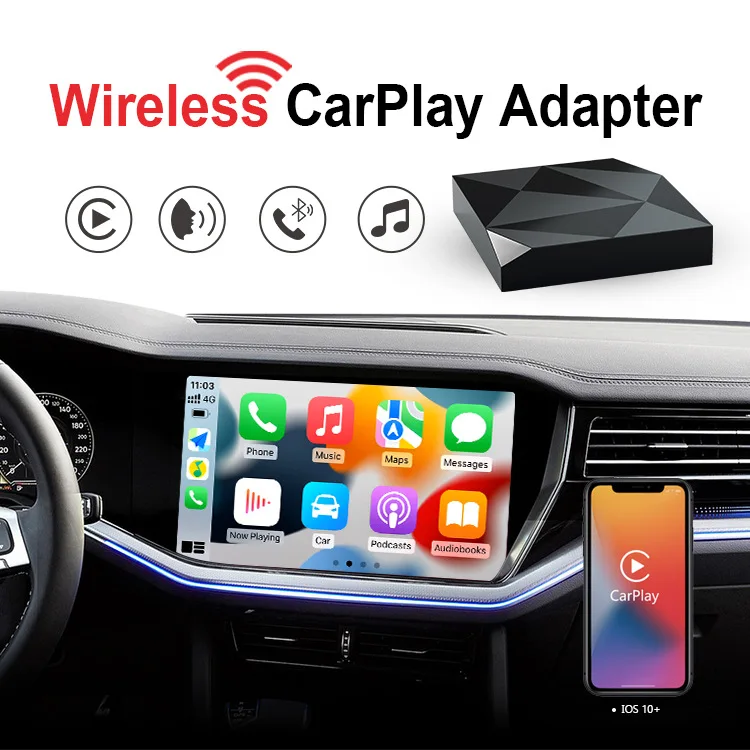 

Ottocast Wired to Wireless CarPlay Apple Box Module Car Navigation Smartphone