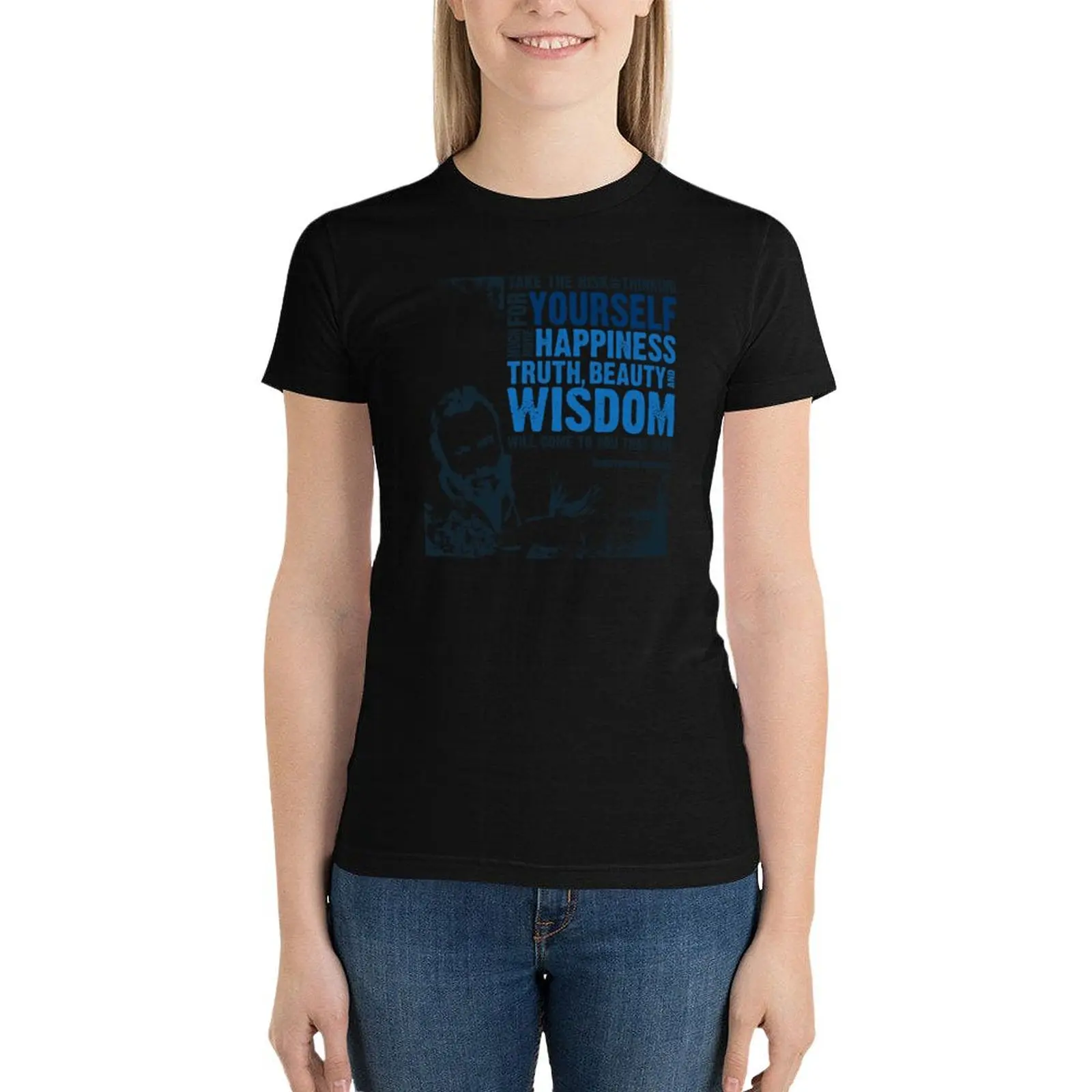 

Christopher Hitchens: Think For Yourself T-Shirt cute tops summer top tight shirts for Women