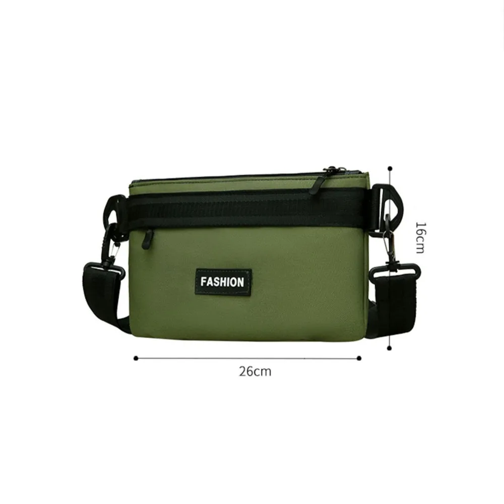 New Canvas Waist Bag Messenger Backpack Men'S Leisure Fashion Sports Shoulder Bag Student Korean Male Postman Sling Bag 2023