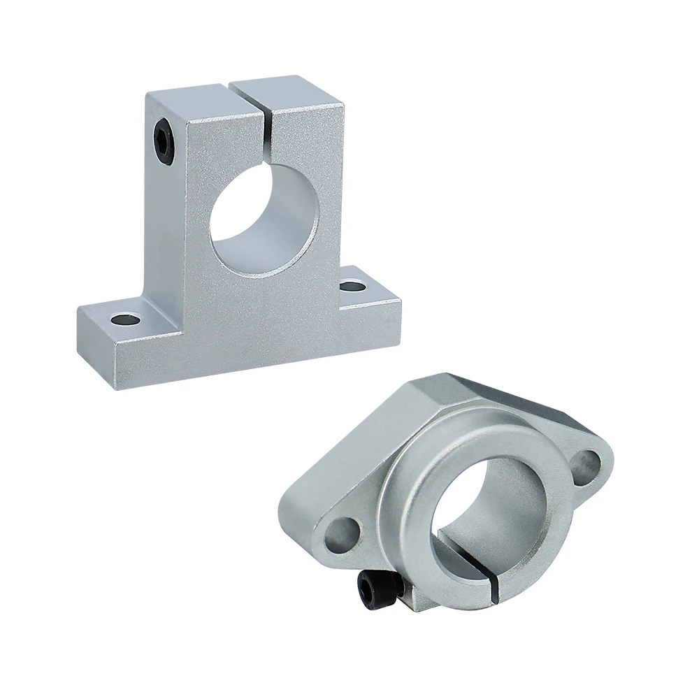 Aluminum Alloy Guide Rod Horizontal Support Base 1PC  Linear shaft Bearing Support Bracket SHF/SK8/10/12/16/20/25