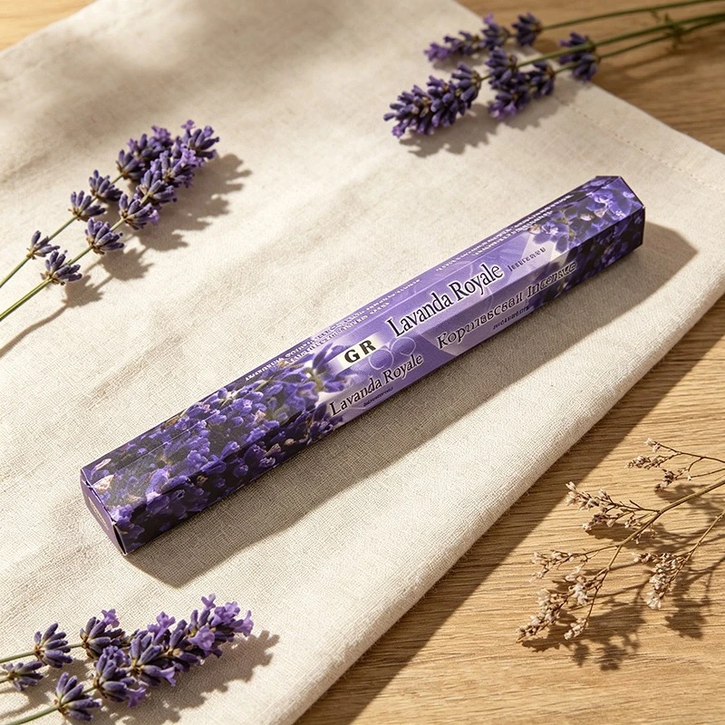 6 Boxes Hand-Rolled Incense Sticks, Multiple Scents To Choose From : Kama Sutra，Oudh，Dragons Blood，Lavanda，White Sage，etc.