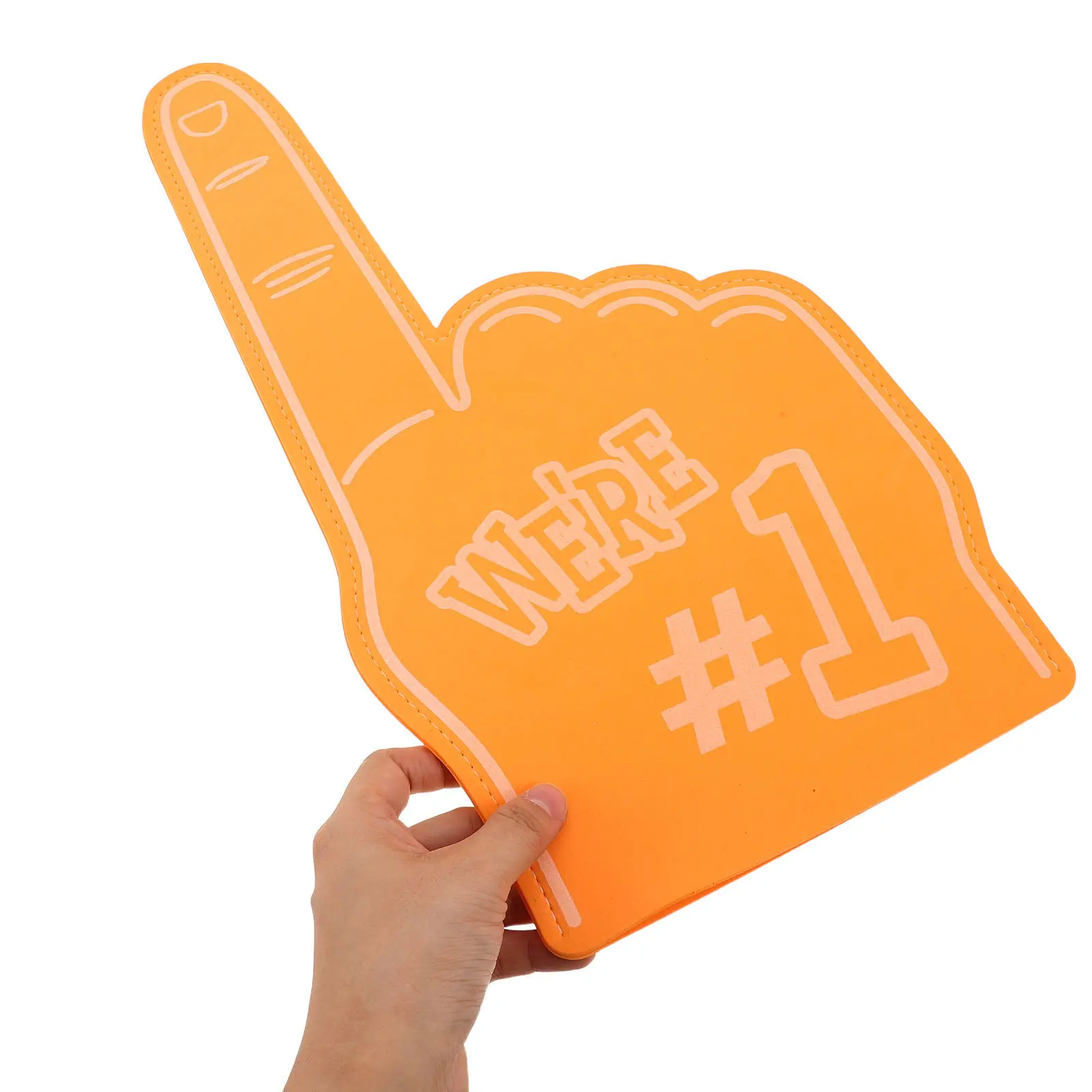 3Pcs Foam Fingers Cheerleading Props Bright Eva Number 1 Hand Covers Sport Fan Foam Finger for Football Baseball Basketball
