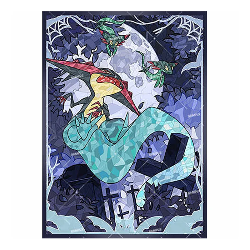 

50 шт./компл. PTCG Dragapult Drakloak флэш-карта с рукавом PTCG аниме игровая коллекция карт защитный чехол подарочная игрушка 66*91 мм