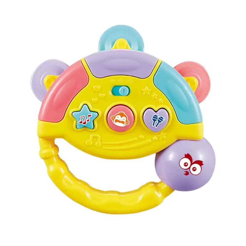 

Musical Rattles For Toddler Light Up Electric Sensory Rattle Toy For Girls Toddler Tambourine Toy With Music & Light For Boys