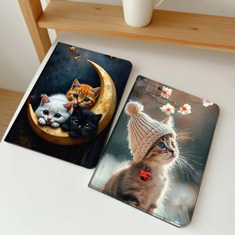 

Art Moon Cartoon Cat Flower For Samsung Galaxy Tab A7 A A8 A9 A11 S6 S11 10.1 10.4 10.5 Inch Lite PLus Soft Tablet Case Gift