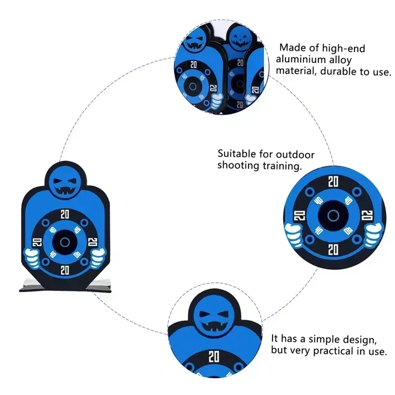 Tarcza do rzutek ze stali nierdzewnej 1/3 szt. Akcesoria do treningu strzelania z procy na miękkie kulki, metalowe tarcze żelazne, tarcza do zabawek