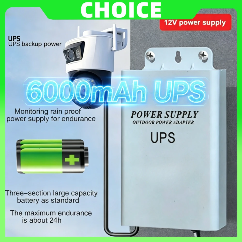3M Outdoor Power Supply 12V DC Adapter  UPS Battery Backup Waterproof IP67 CCTV Camera Power Kit Continuous