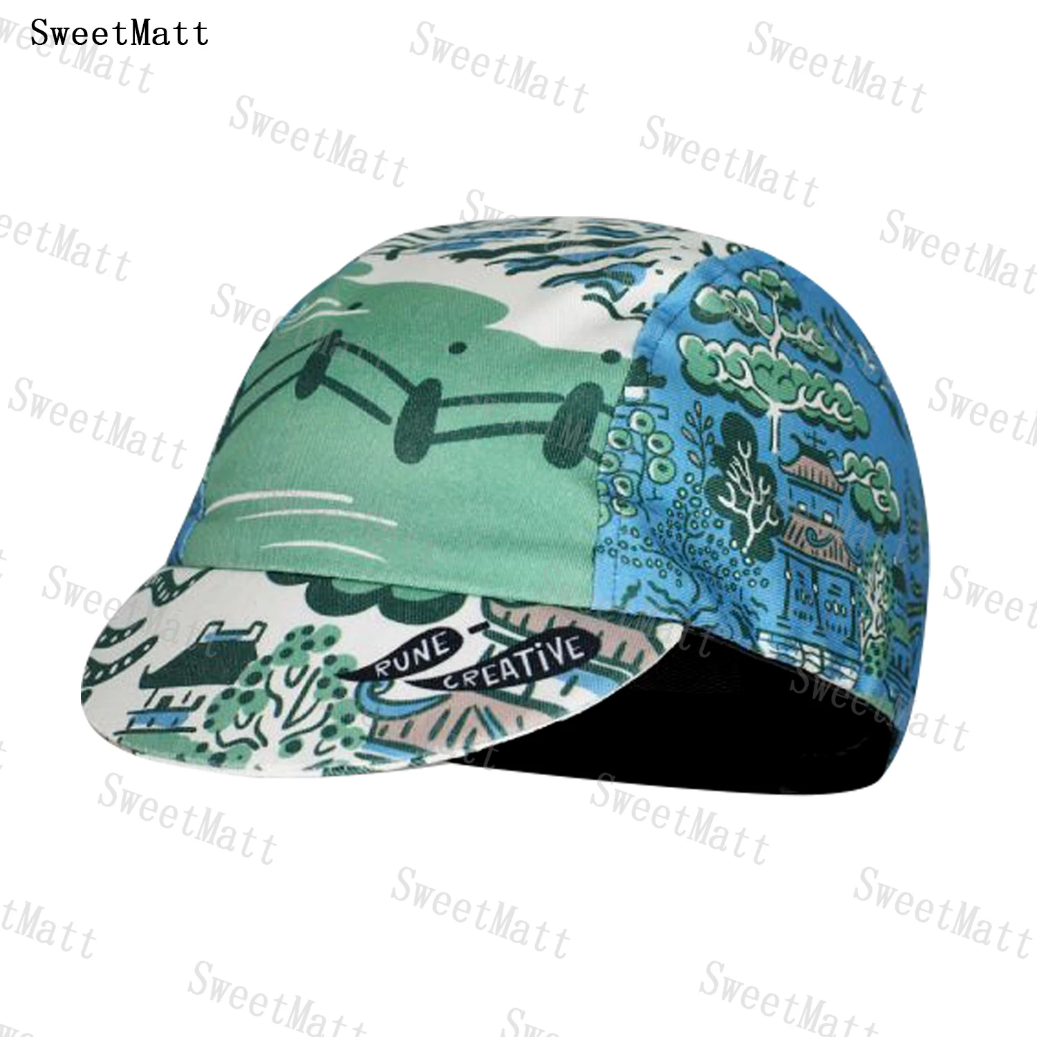 SweetMatt Polyester  Cartoon Series Cycling Caps Quick Dry Moisture Wicking Men  Women Bicycle Road Bike Hats Outdoor Sports