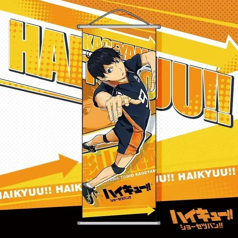 Anime Haikyuu HinMiShoyo Kageyama Tetsu peinture suspendue sur soie haute définition