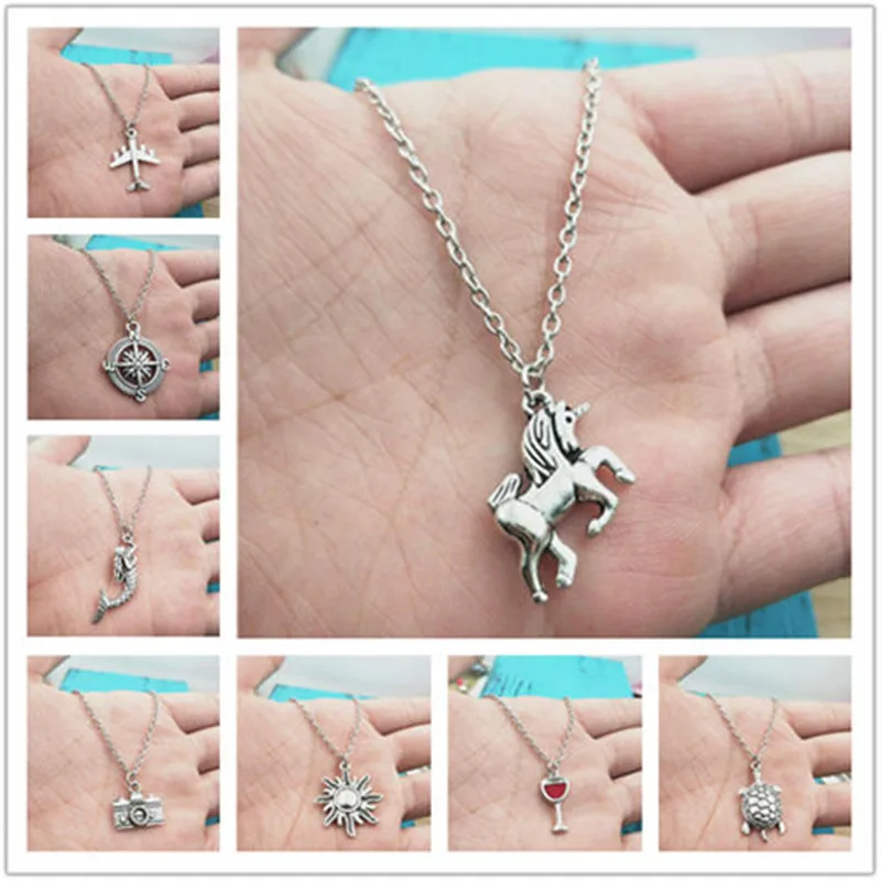 Roller Skate Simple  Charm Creative Chain Necklace Women Pendants Fashion Jewelry Accessory ,Friend Gifts Necklace