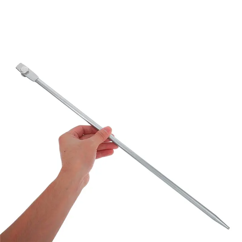 N36R-Easy Install Iron Outdoor Grounding Rod Sturdy Metal Electric Fence Ground Pin Ground Stake 50Cm
